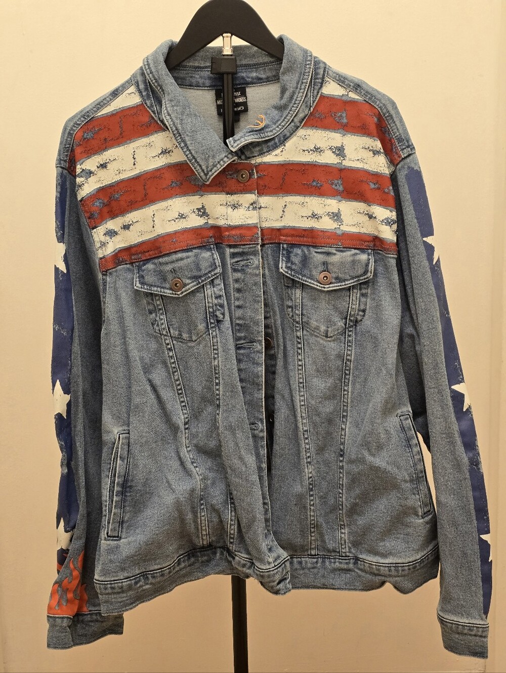 Her Universe Doctor Strange M.O.M. - America Chavez Denim Jacket Plus Size 4